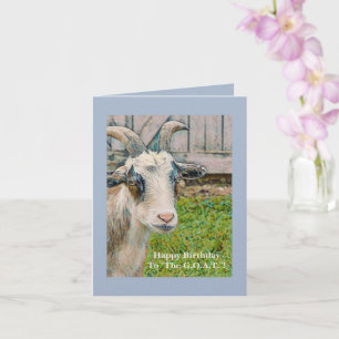 "You're The G.O.A.T."/Happy Birthday Card