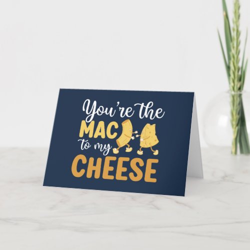 Youre The Mac To My Cheese Funny Valentines Day Holiday Card