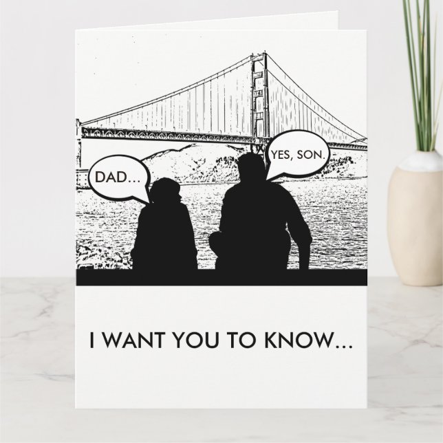 "You're the Man": Father's Day Card (Front)