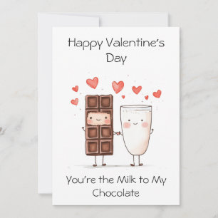 You're the Milk to My Chocolate – Cute & Punny  Card