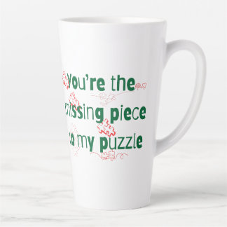 You're the missing piece to my puzzle Couple Quote Latte Mug