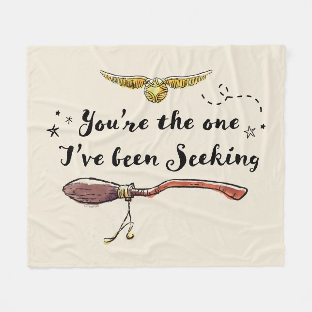 You're The One I've Been Seeking Fleece Blanket (Front (Horizontal))