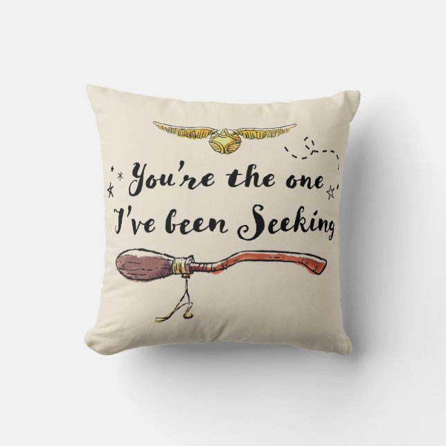 You're The One I've Been Seeking Throw Pillow (Front)