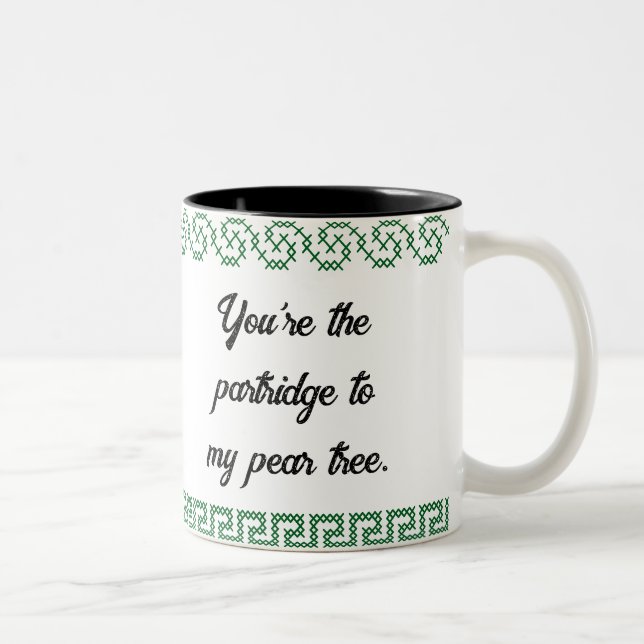 You're the partridge to my pear tree. Two-Tone coffee mug (Right)