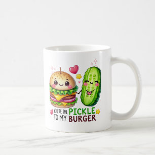 "You're The Pickle To My BURGER – Funny Valentine’ Coffee Mug