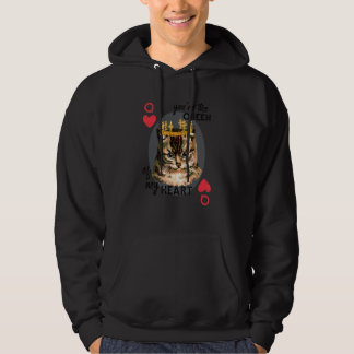 You're The Queen Of My Heart Red Heart Cat Mom Cr Hoodie