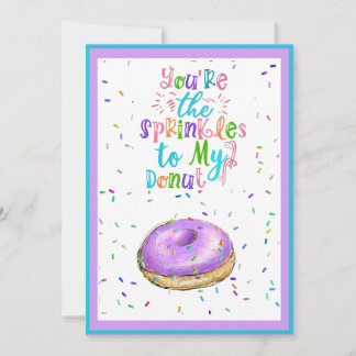 You're The Sprinkles To My Donut-Classroom  Holiday Card