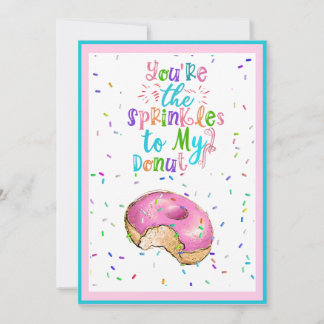 You're The Sprinkles To My Donut-Classroom    Holiday Card