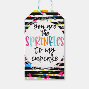 you're the sprinkles, valentines day class gift tags