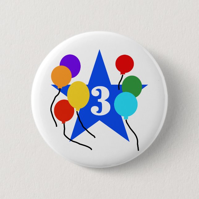 You're The Star 3rd Birthday  Tshirts and Gifts Button (Front)