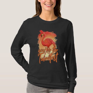 You're The Tweetest Pink Flamingo Beach Bird 1 T-Shirt