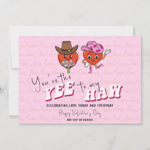 You're The Yee To My Haw Country Cowgirl Western Holiday Card