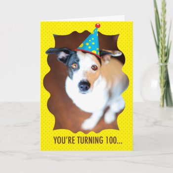 You're Turning 100th Birthday Card by ParadiseCity at Zazzle