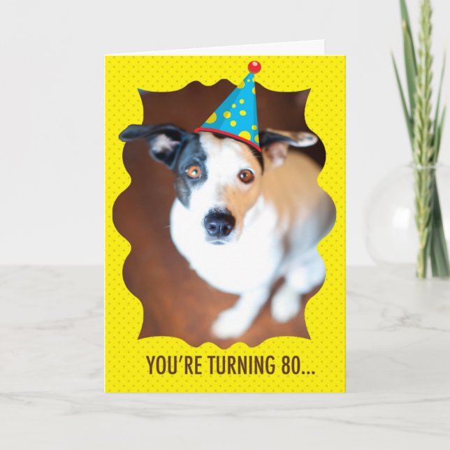 You're Turning 80 Birthday Card (Front)