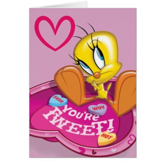 You're Tweet Tweety Bowl Greeting Card