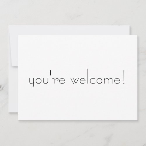 Youre Welcome Cards