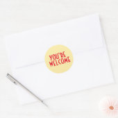 You're Welcome Sticker | Zazzle