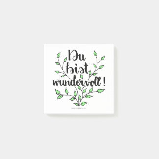 You're wonderful adhesive post-it notes