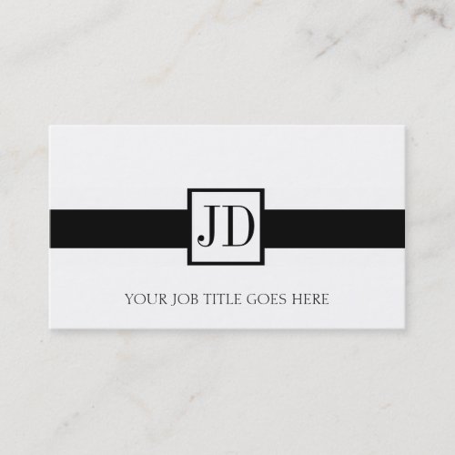 YourJobTitle Black Ribbon Pendant Match Letterhead Business Card Template