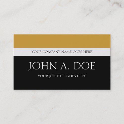 YourJobTitle Black/Yellow Gold Touch Business Card Template