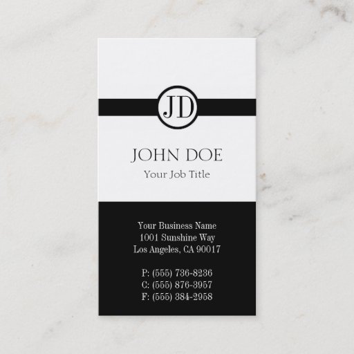 Customizable YourJobTitle Pendant White Business Card Templates