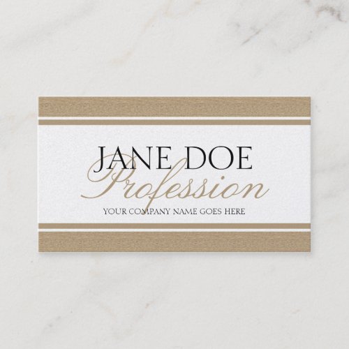 YourJobTitle Script Dark Golden Tan Business Card Templates
