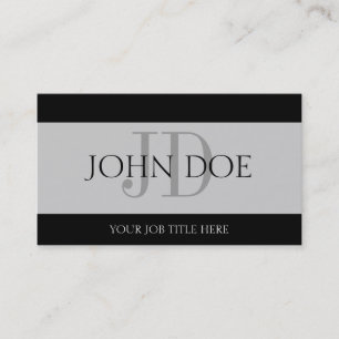 YourJobTitle Silver Banner Business Card