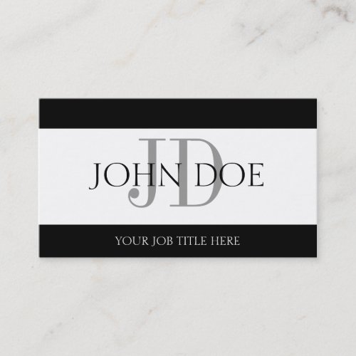 YourJobTitle White Banner Business Card