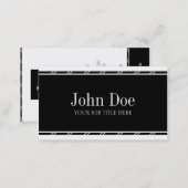 YourJobTitle! White Business Card (Front/Back)