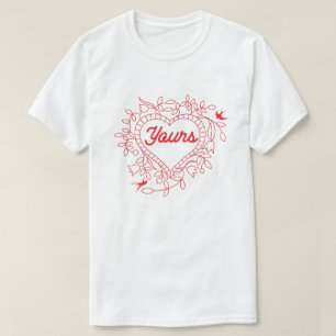 Yours Couples Valentine's T-Shirt