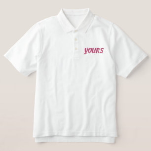 Yours Embroidered Polo Shirt