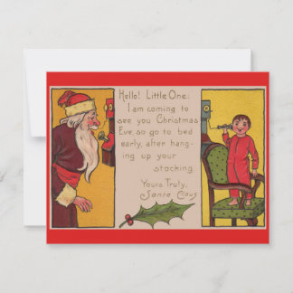 Yours Truly, Santa Claus Holiday Card