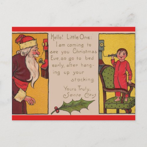 Yours Truly Santa Claus Postcard