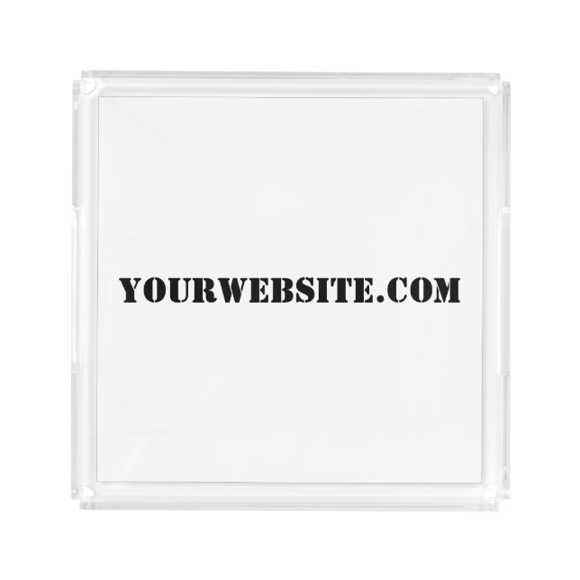 YourWebSite.com Acrylic Tray (Front)