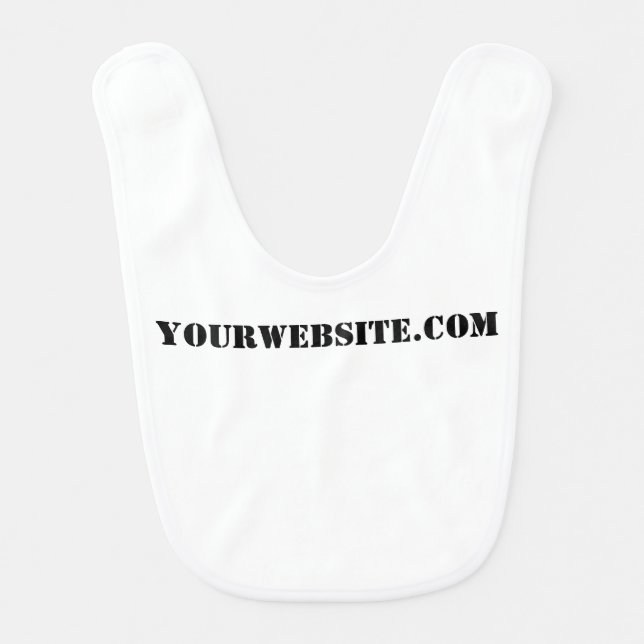 YourWebSite.com Baby Bib (Front)