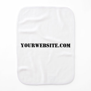 YourWebSite.com Baby Burp Cloth