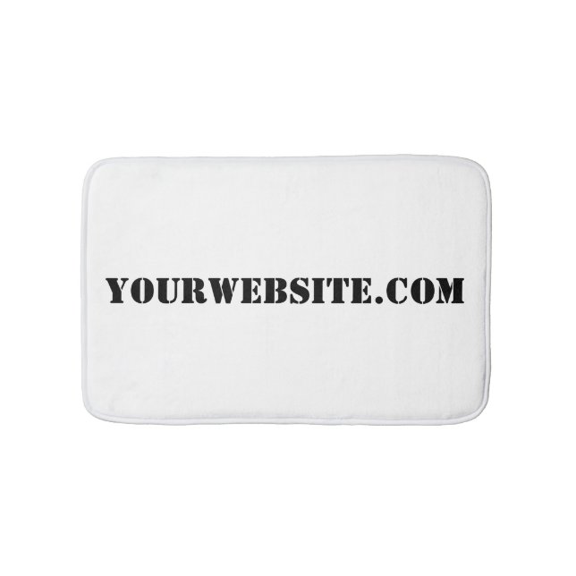 YourWebSite.com Bathroom Mat (Front)