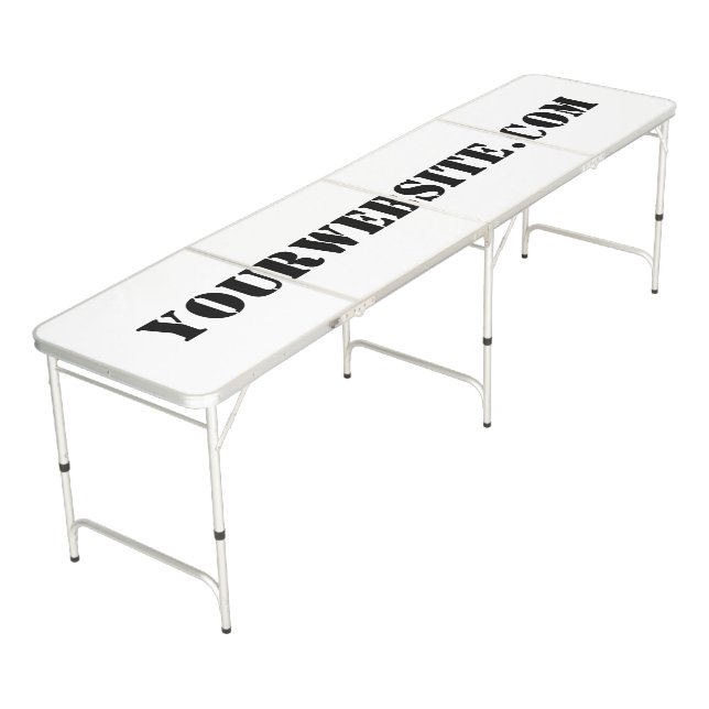 YourWebSite.com Beer Pong Table (Angled)