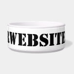 YourWebSite.com Bowl<br><div class="desc">"YourWebSite.com" Replace the .com address with your Web address. Add any other slogan or text.</div>