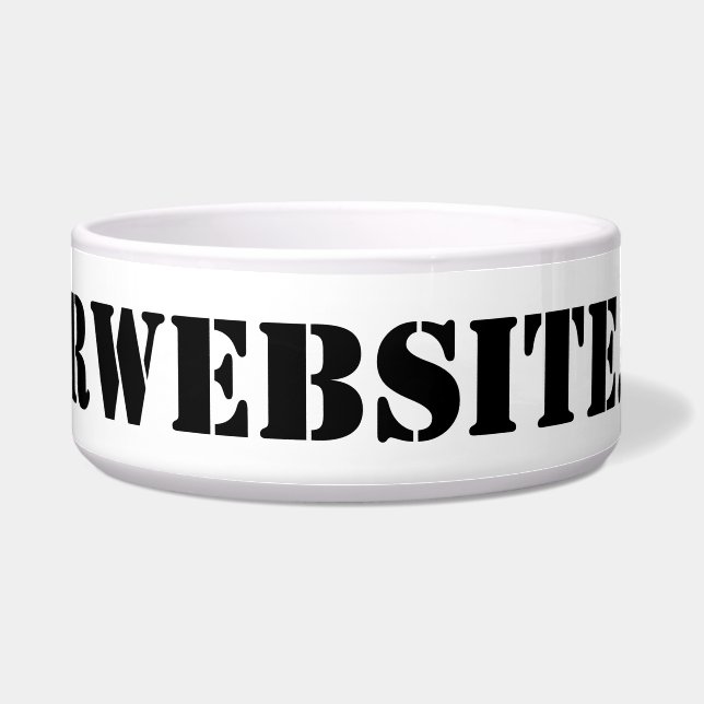YourWebSite.com Bowl (Front)