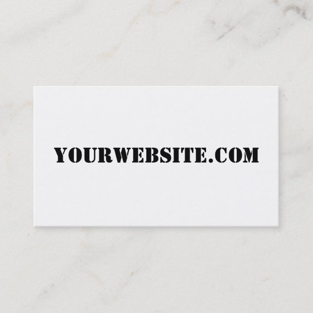YourWebSite.com Business Card (Front)