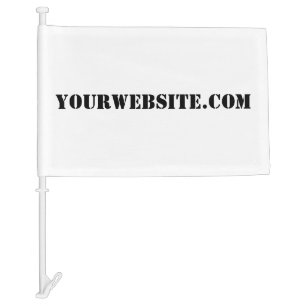 YourWebSite.com Car Flag