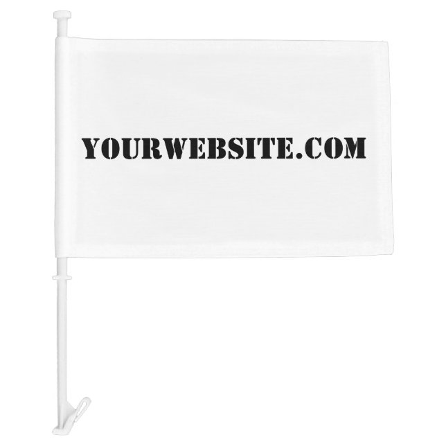 YourWebSite.com Car Flag (Front)