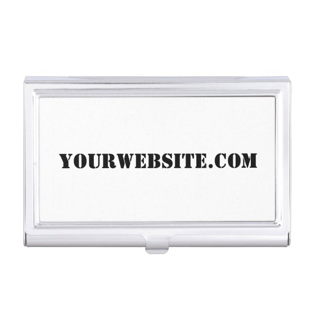 YourWebSite.com Case For Business Cards (Front)