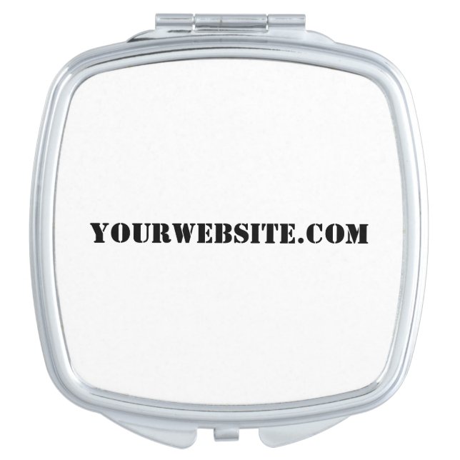 YourWebSite.com Compact Mirror (Front)