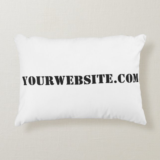 YourWebSite.com Decorative Pillow (Front)