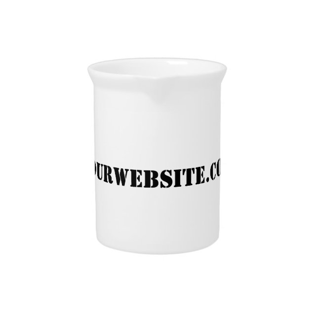 YourWebSite.com Drink Pitcher (Front)