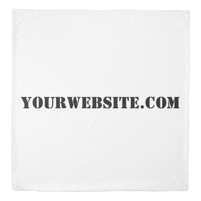 YourWebSite.com Duvet Cover (Front)