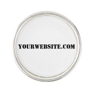 YourWebSite.com Lapel Pin
