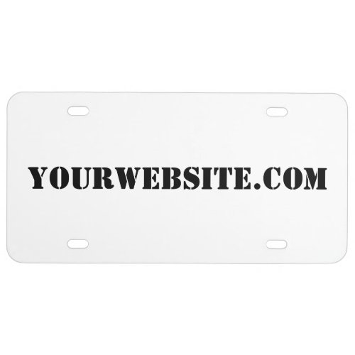 YourWebSitecom License Plate